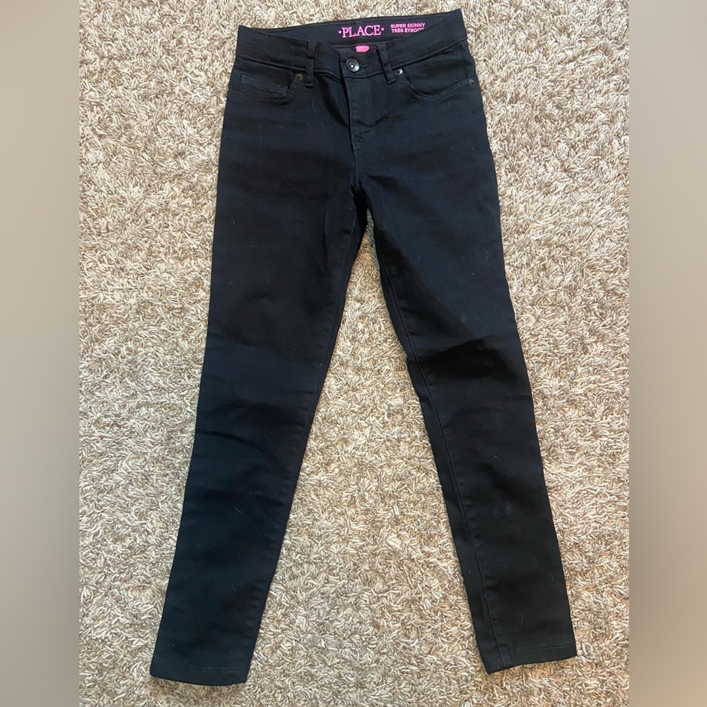 The Children's Place Black Girls Jeans Size 8